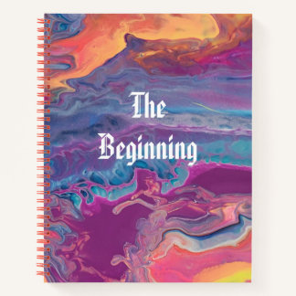 Abstrakte Kunstwerke von Rebecca Kelman Spiral Not Notizbuch