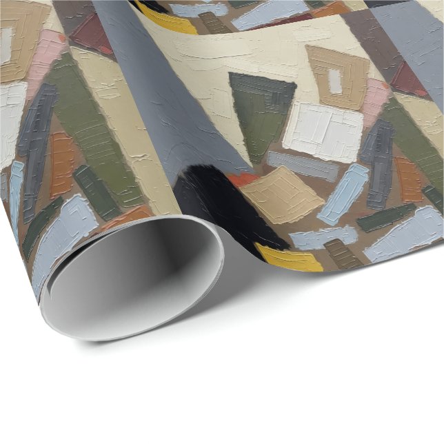 Abstrakte Kunstwerkkomposition  Geschenkpapier (Rolleneckpunkt)
