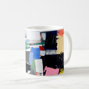 Abstrakte Kunstwerkkomposition Kaffeetasse