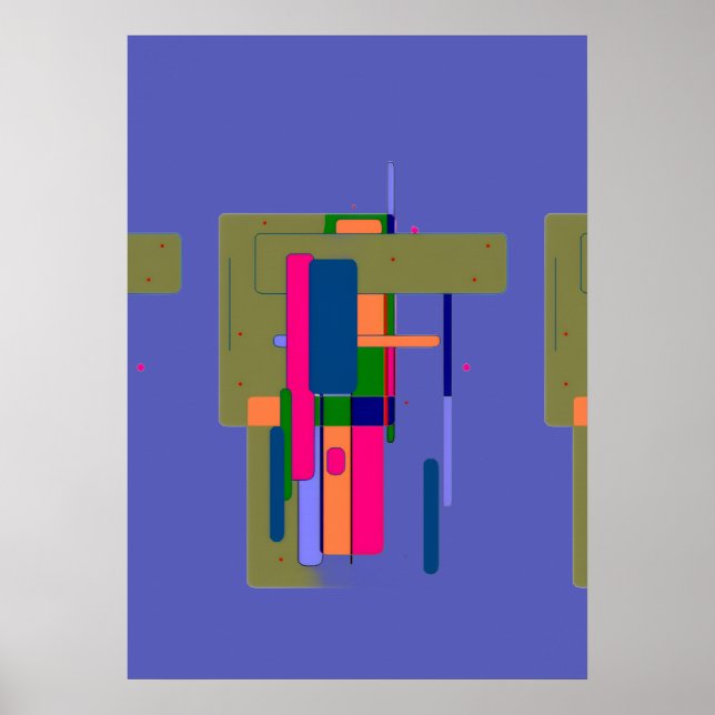 Abstrakte Kunstwerkkomposition  Poster (Vorne)