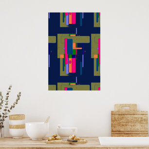 Abstrakte Kunstwerkkomposition Poster