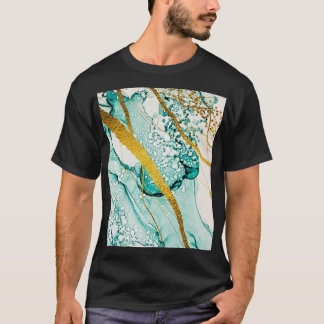 Abstrakte Kunstwolken: Lichtdurchlässige Tinte T-Shirt