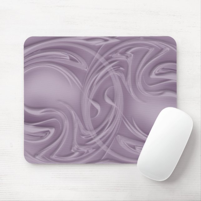 Abstrakte Kurven über Lila Kunstwerke Mousepad (Mit Mouse)