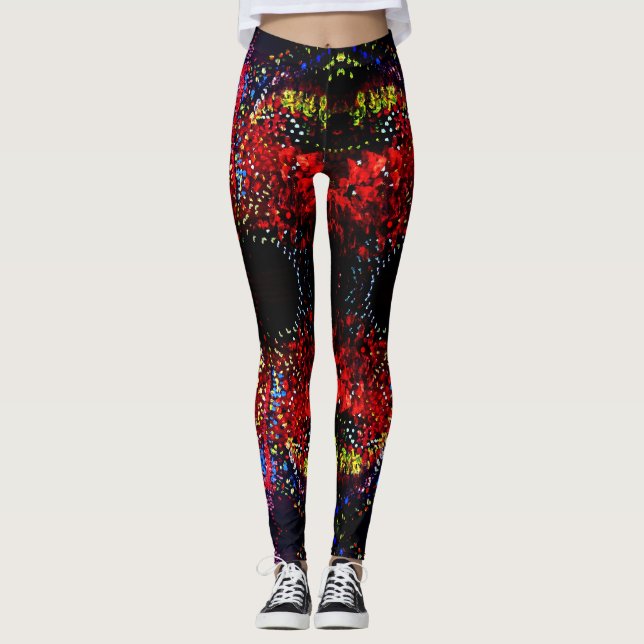 Abstrakte Kusrom-Leggings Leggings (Vorderseite)