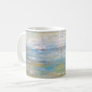 Abstrakte Küstenstrände Wolken Malerei Kaffeetasse