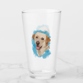 Abstrakte Labrador Art Glas