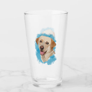 Abstrakte Labrador Art Glas