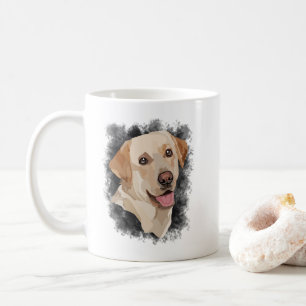 Abstrakte Labrador Art Kaffeetasse
