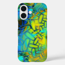 Abstrakte Lagen iPhone 16 Hülle