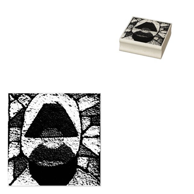 Abstrakte Lampe Mitte des Jahrhunderts Stempel (Stempel)