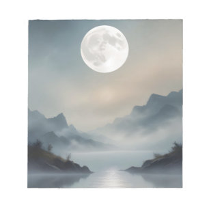 Abstrakte Landschaft Berge Tal Naturlandschaft Notizblock