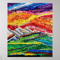 Abstrakte Landschaft des Brettspiels