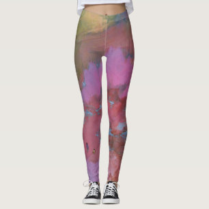 Abstrakte Landschaft - Figuren in farbenprächtigem Leggings