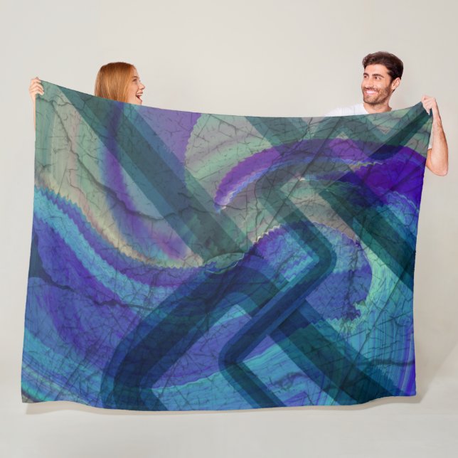 Abstrakte Landschaft Fleecedecke (Beispiel)