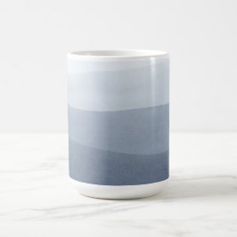 Abstrakte Landschaft in Blau-Grau Kaffeetasse