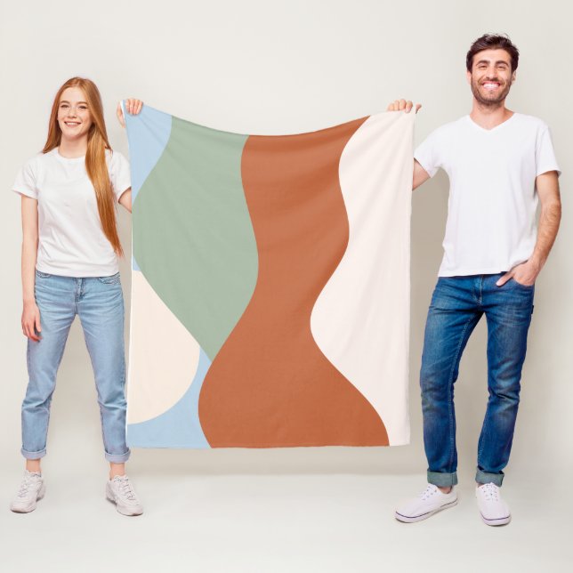 Abstrakte Landschaft Kunst, Dichtung und Musik Fleecedecke (Beispiel)
