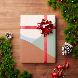 Abstrakte Landschaft Kunst, Dichtung und Musik Geschenkpapier