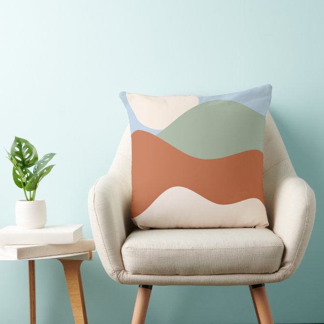 Abstrakte Landschaft Kunst, Dichtung und Musik Kissen (Stuhl )