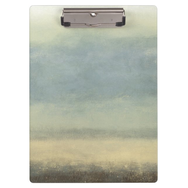 Abstrakte Landschaft mit bewölktem Himmel Klemmbrett (Vorderseite)
