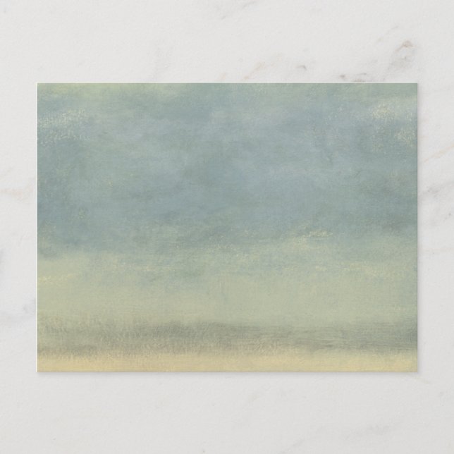 Abstrakte Landschaft mit bewölktem Himmel Postkarte (Vorderseite)