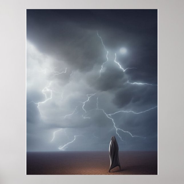 Abstrakte Landschaft Moderne einzigartige surreali Poster (Vorne)