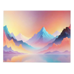 Abstrakte Landschaft Panoramasicht Landschaft Kuns Notizblock