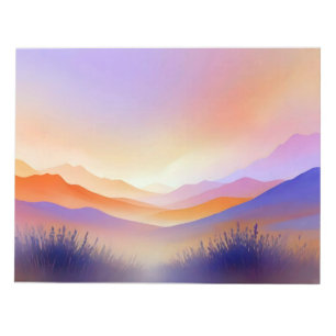 Abstrakte Landschaft Panoramasicht Landschaft Kuns Notizblock