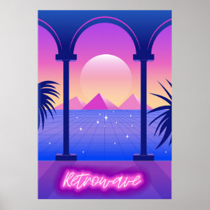 Abstrakte Landschaft Poster