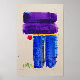 Abstrakte Landschaft Poster