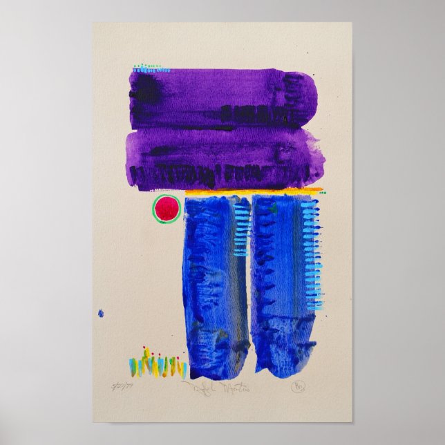 Abstrakte Landschaft Poster (Vorne)