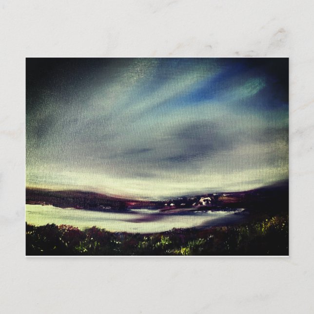 Abstrakte Landschaft Postkarte (Vorderseite)