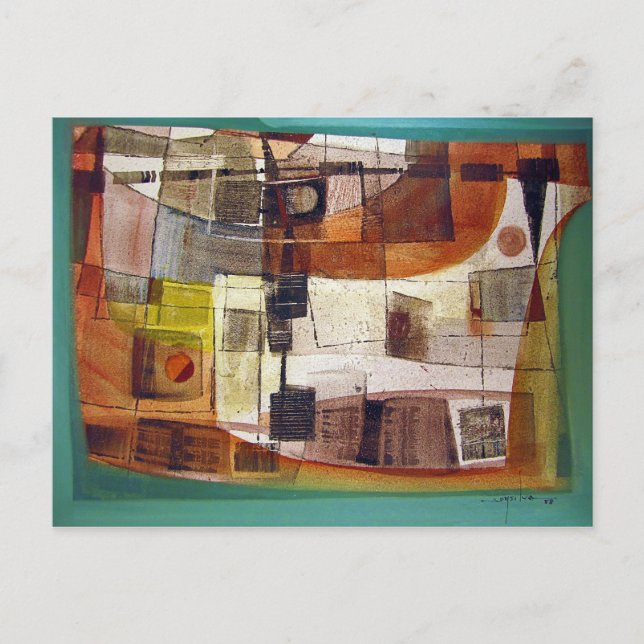 Abstrakte Landschaft Potosi 23,5x16,75 Postkarte (Vorderseite)