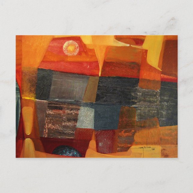 Abstrakte Landschaft Potosi 23x17 Postkarte (Vorderseite)