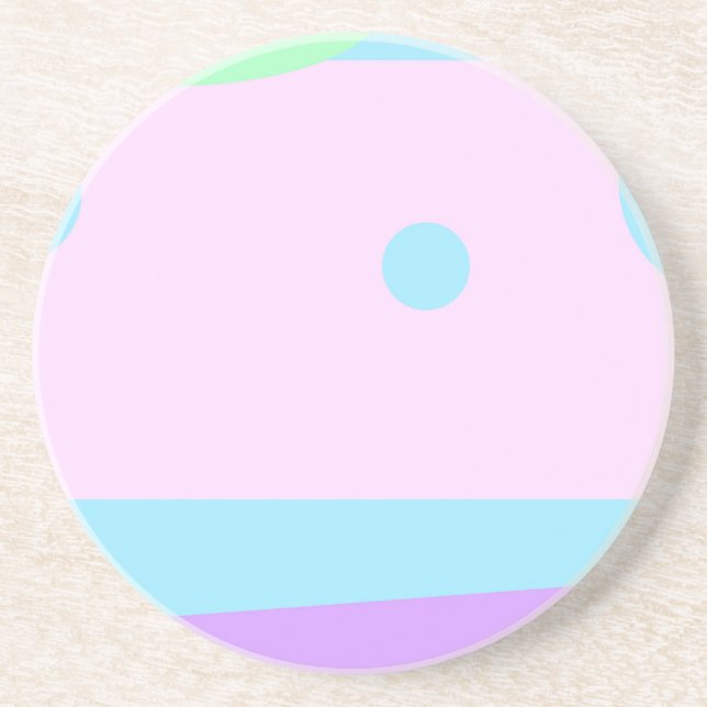 Abstrakte Landschaft Sandstein Untersetzer (Vorne)