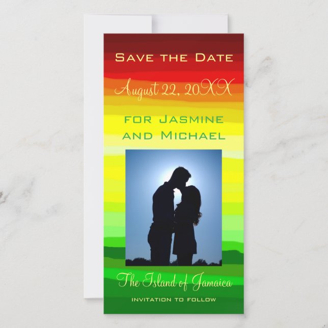 Abstrakte Landschaft - Save the Date (Vorderseite)