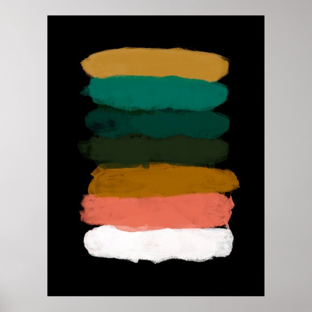 Abstrakte Landschaft. Vielseitiger künstlerischer  Poster (Vorne)