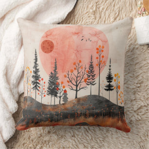 Abstrakte Landschaft von Boho (13) Kissen