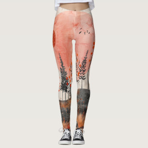 Abstrakte Landschaft von Boho (13) Leggings