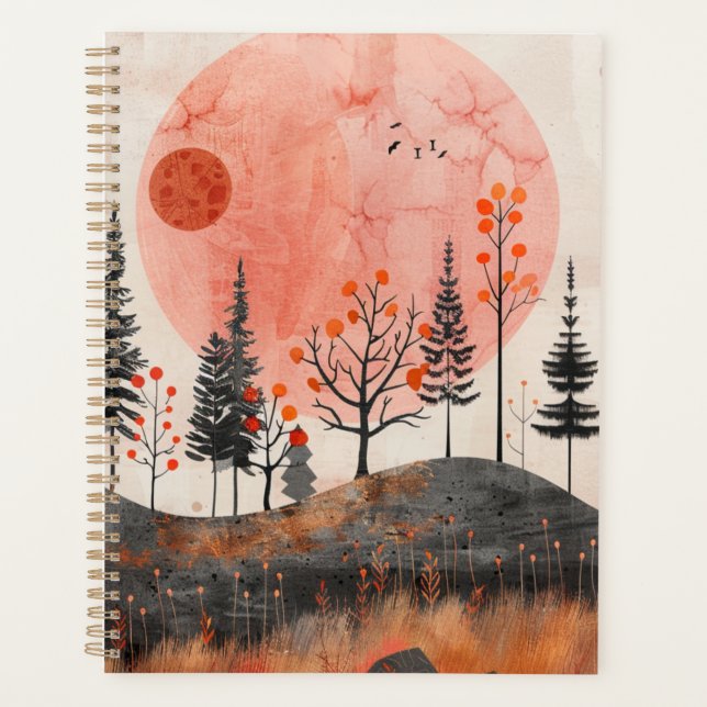 Abstrakte Landschaft von Boho (13) Planer (Vorderseite)