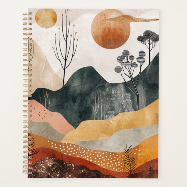 Abstrakte Landschaft von Boho (15) Planer (Vorderseite)