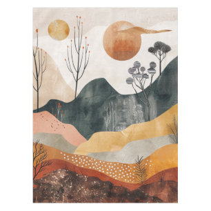 Abstrakte Landschaft von Boho (15) Tischdecke