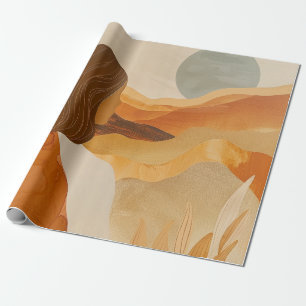 Abstrakte Landschaft von Boho (17) Geschenkpapier