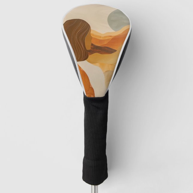 Abstrakte Landschaft von Boho (17) Golf Headcover (Vorderseite)