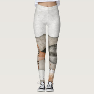 Abstrakte Landschaft von Boho (3) Leggings