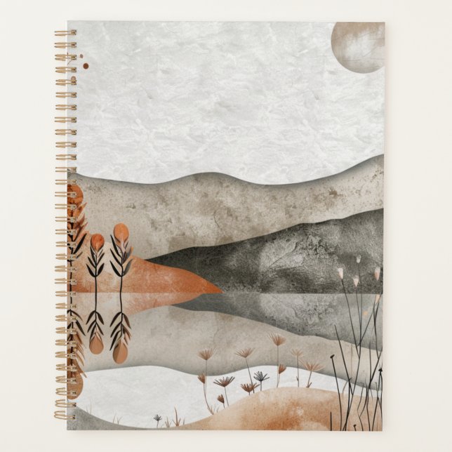 Abstrakte Landschaft von Boho (3) Planer (Vorderseite)