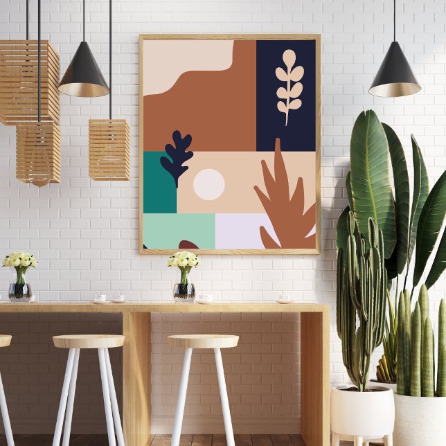 Abstrakte Landschaft von Boho Poster (Von Creator hochgeladen)