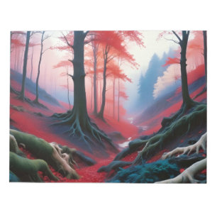 Abstrakte Landschaft Wald Natur Hintergrund Kunst Notizblock
