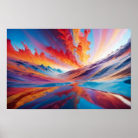 Abstrakte Landschaft Wald Natur Hintergrund Kunst