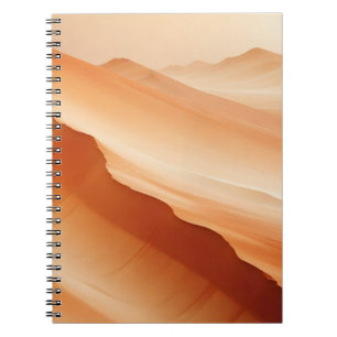 Abstrakte Landschaft Wüste Natur Hintergrund Kunst Notizblock