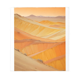 Abstrakte Landschaft Wüste Natur Hintergrund Kunst Notizblock